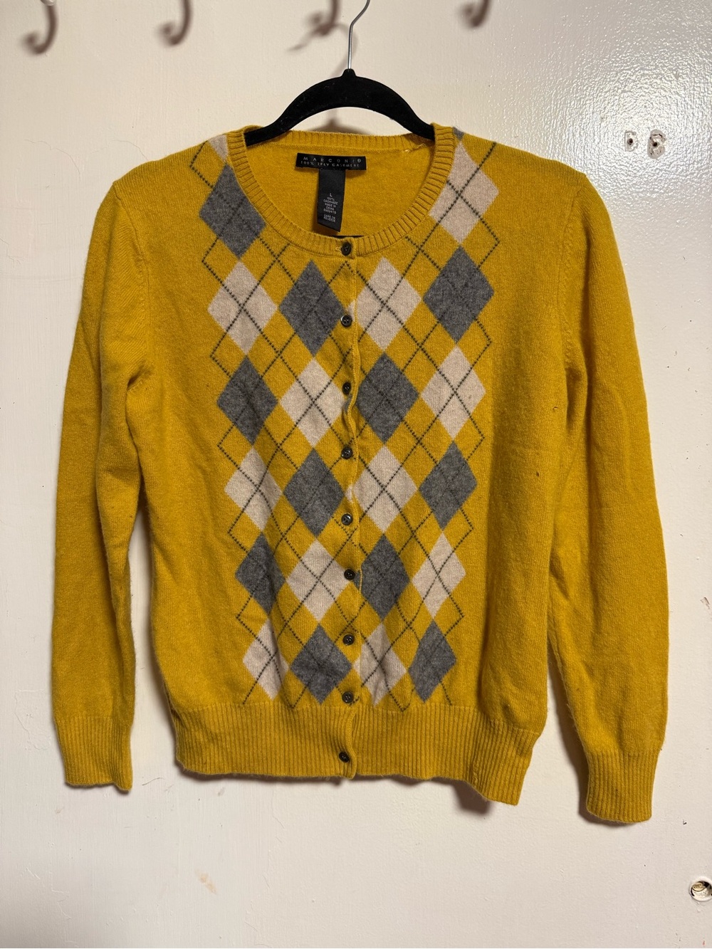 Mustard Button-Up Sweater